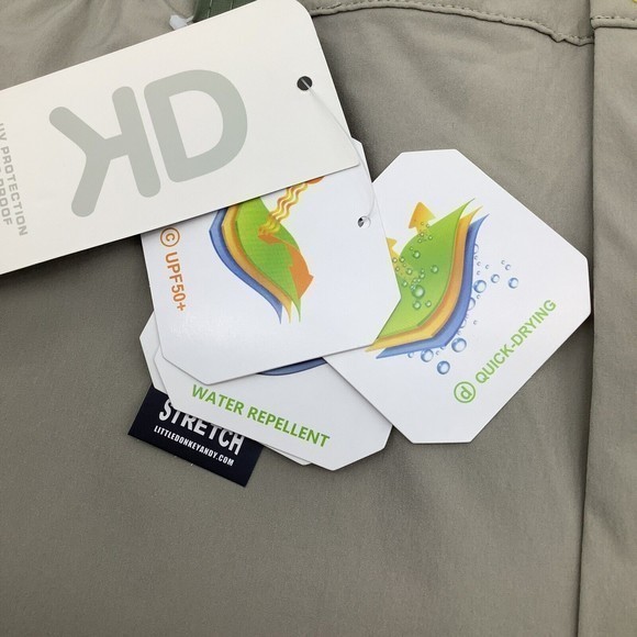 Little Donkey‎ Andy Mens Dry Tech Lightweight Cargo Shorts Tan Size XXL NWT - Picture 5 of 9